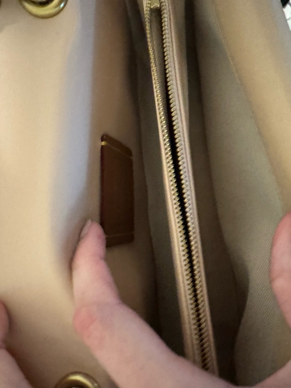 COACH Quilted Tabby 26 Shoulder Bag - Cream - Picture 16 of 16